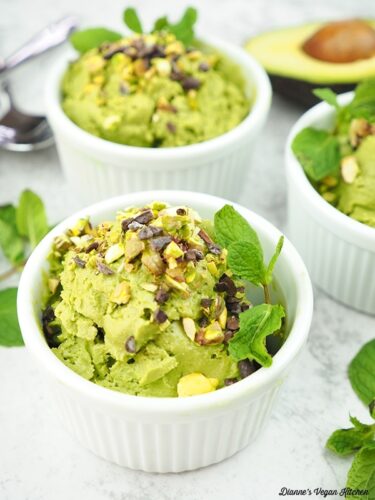 Vegan Matcha Avocado Ice Cream