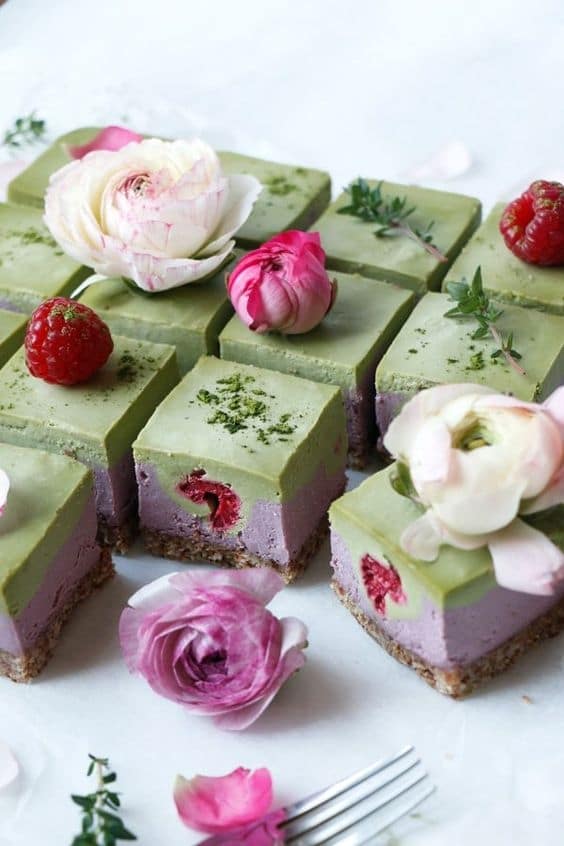 No Bake Chocolate Matcha Cheesecake  
