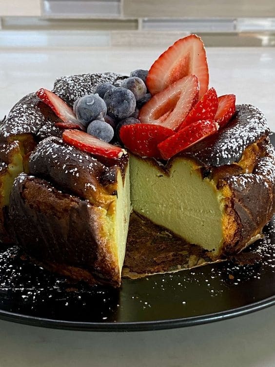 Matcha Basque Cheesecake