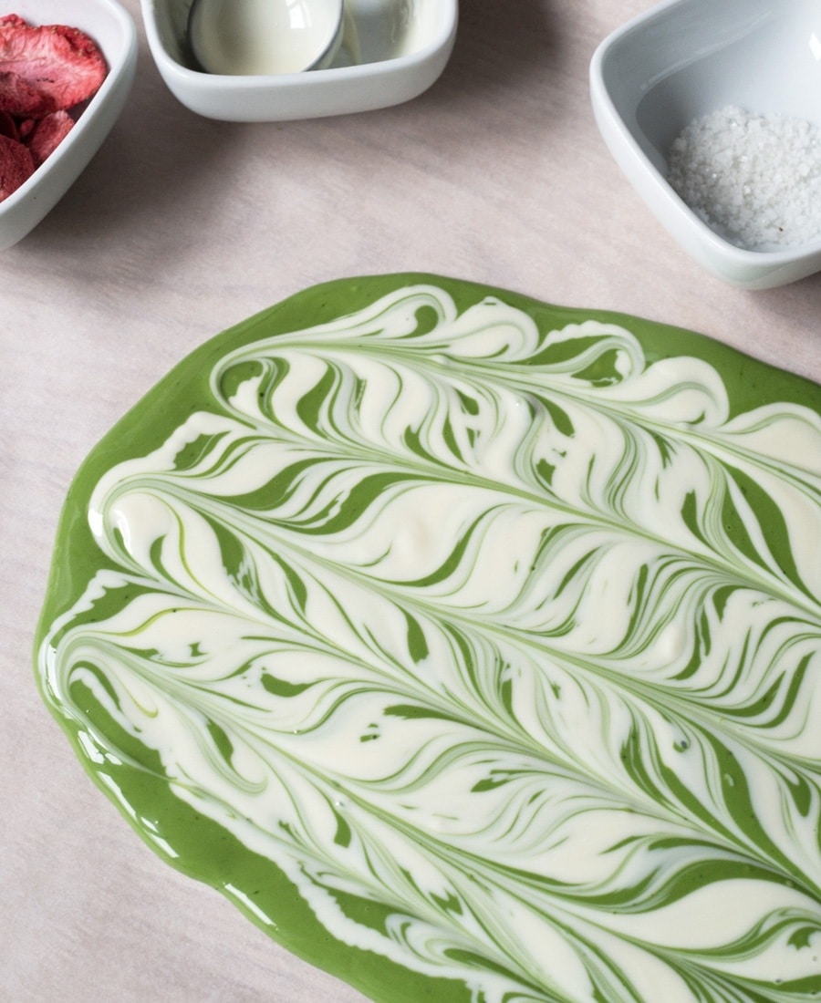 Matcha Chocolate Bark