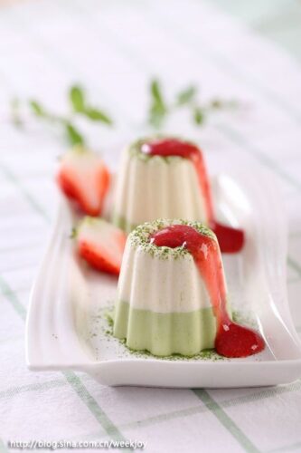 พานาคอตต้าชาเขียว 