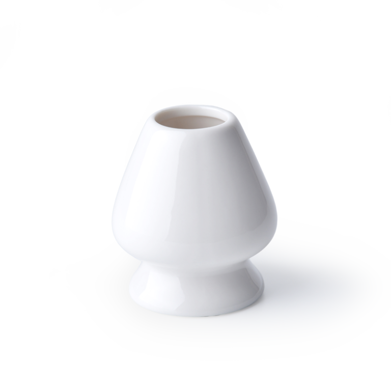 แท่นวางแปรงชงชาสีขาว