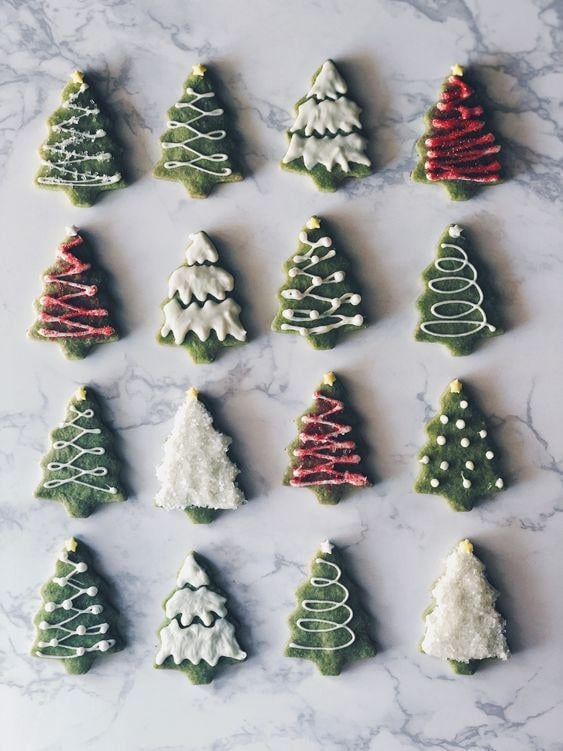 Matcha Cookie Christmas Tree  