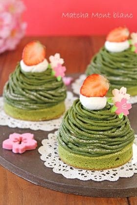 Matcha Mont Blanc 