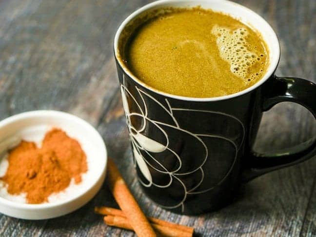 Hot Cinnamon Buttered Matcha  