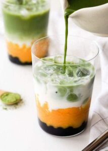 fruity matcha drinks